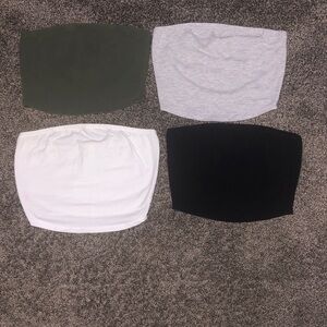 Bozzolo Women's Crop Tops - Black, White, Gray, and Green